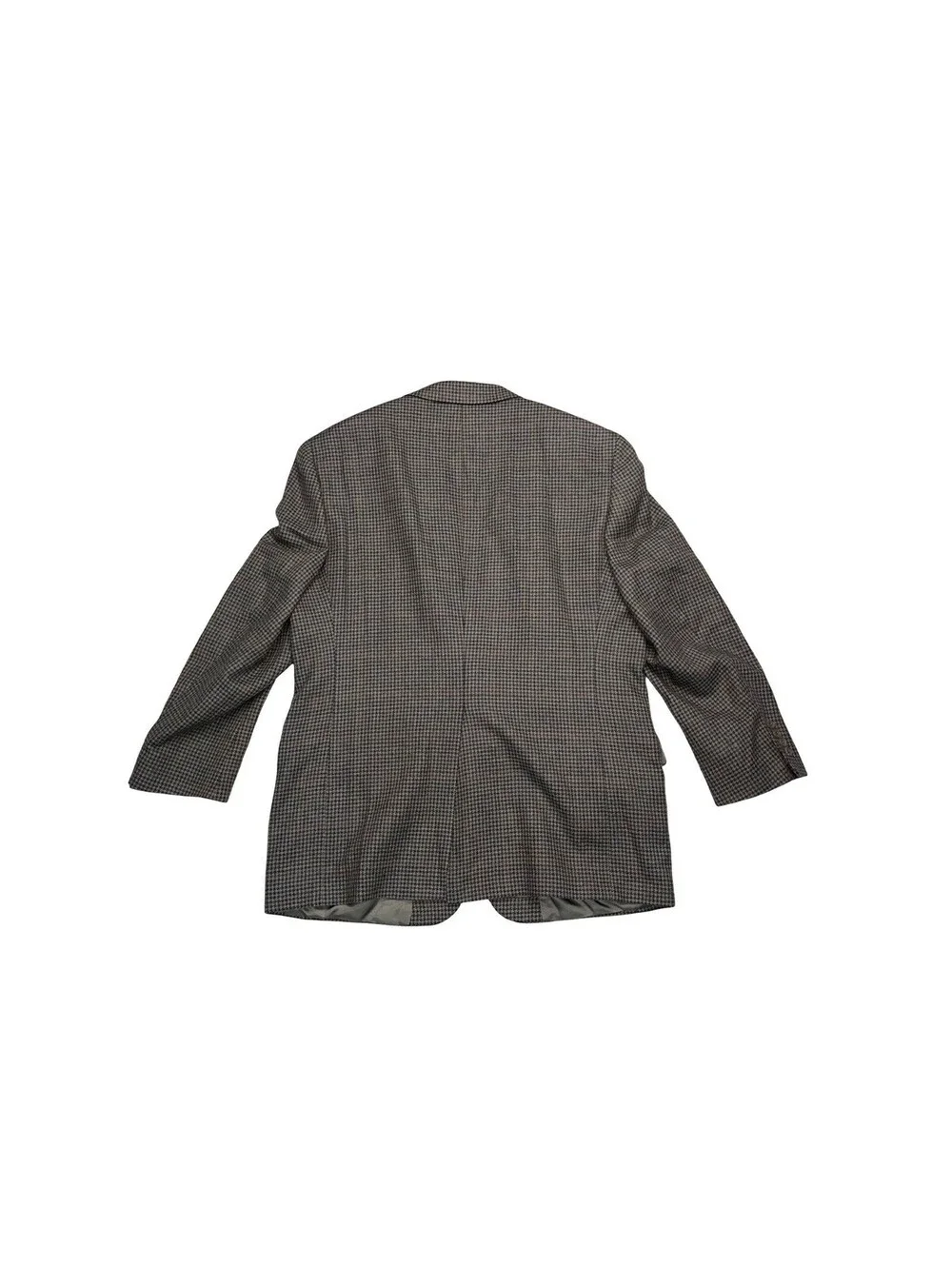Vintage Hart Schaffner Marx Tweed Blazer Houndstooth Wool Mens USA Measurements